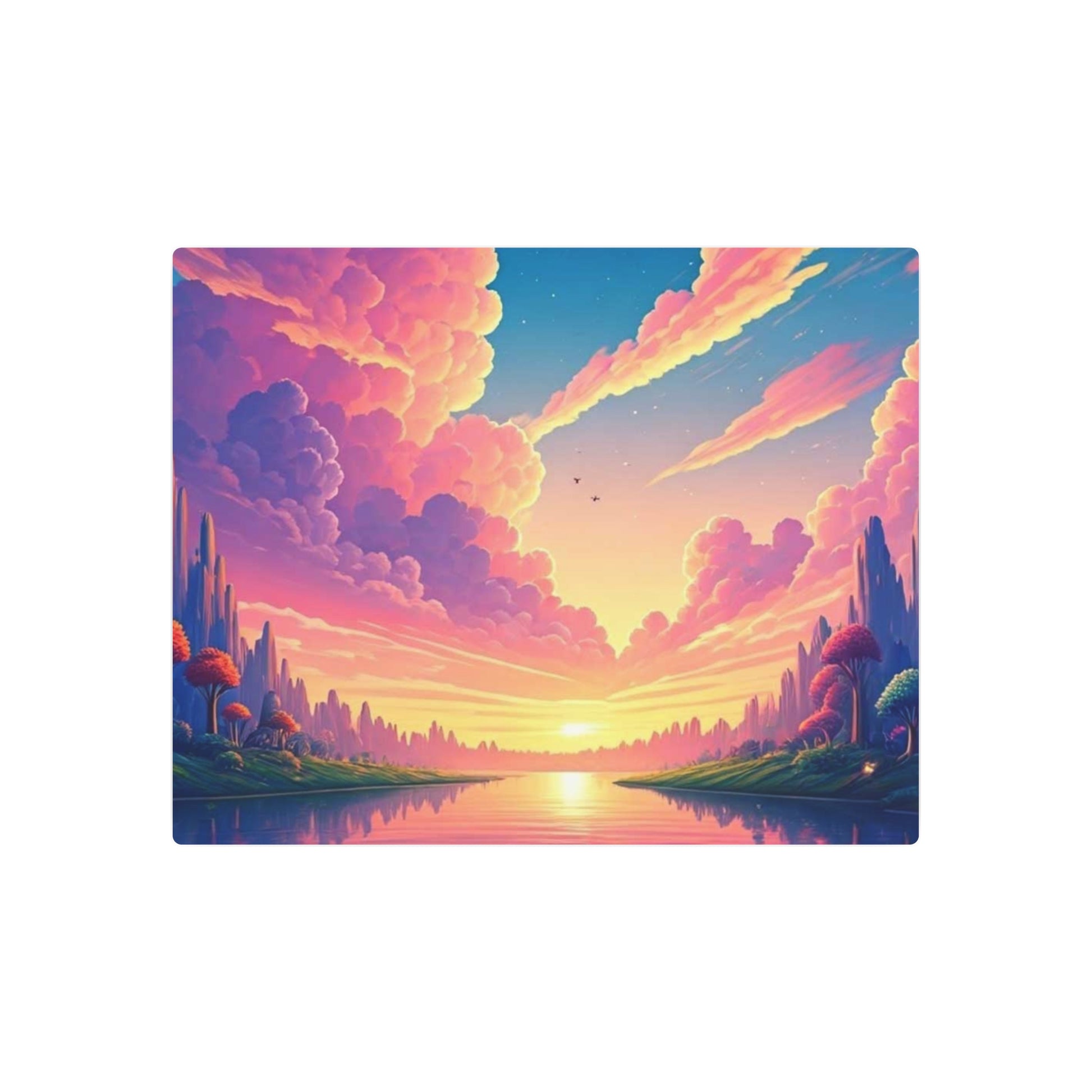 Metal Art Sign | Vibrant Landscape Wall Decor
