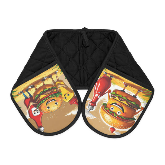 Fun BBQ Themed Oven Mitts Perfect for Grill Lovers!