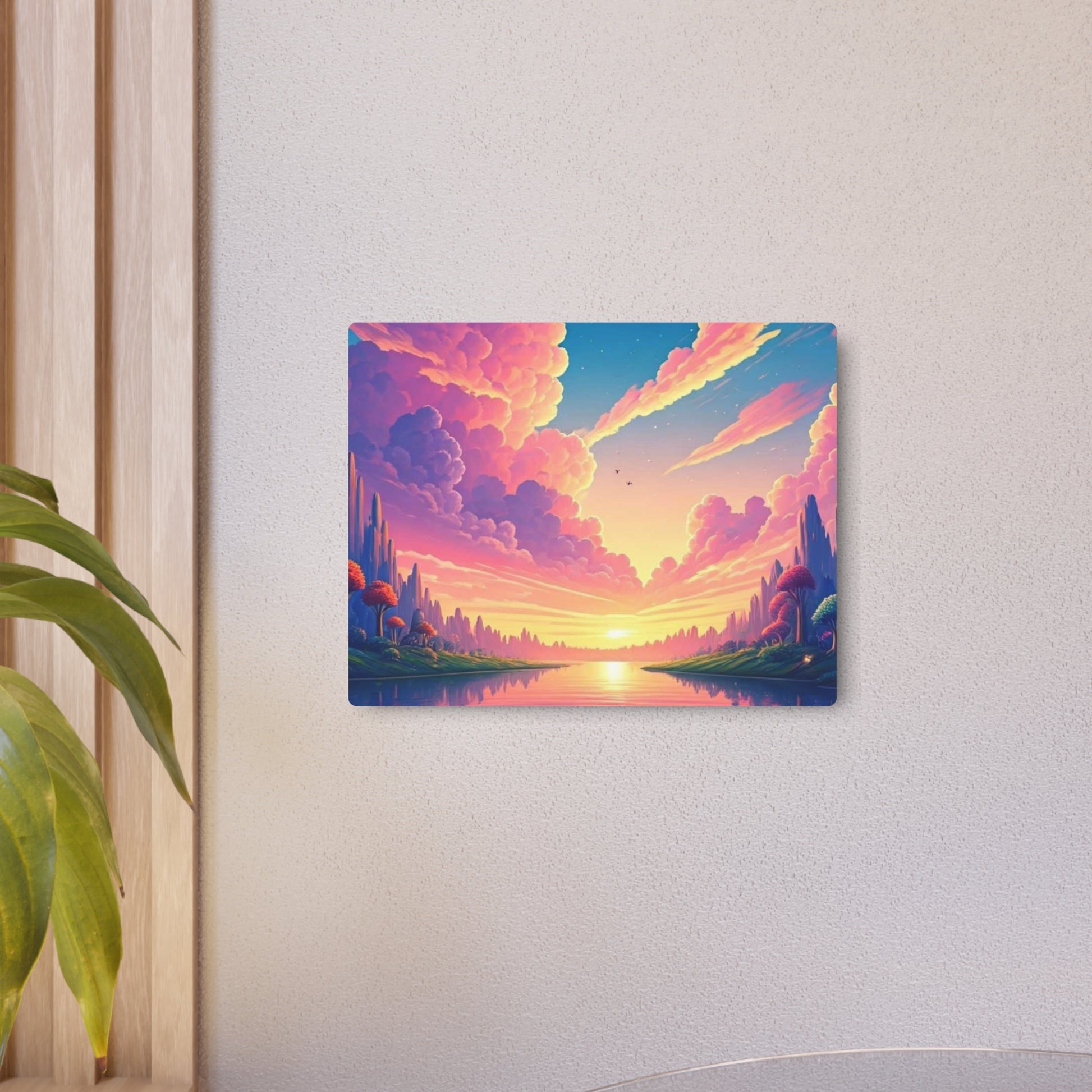 Metal Art Sign | Vibrant Landscape Wall Decor