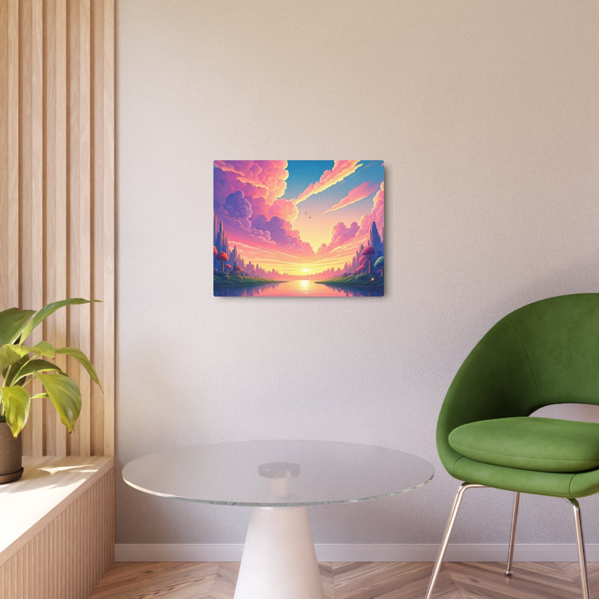 Metal Art Sign | Vibrant Landscape Wall Decor